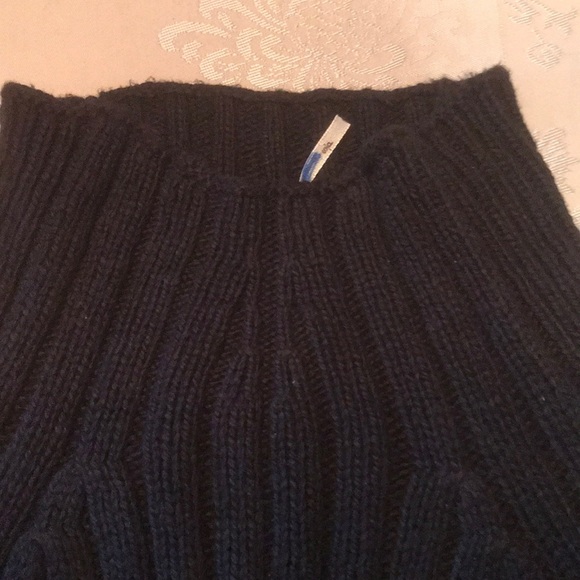 Free People Begin Again Mock Neck Sweater Black S - Picture 6 of 8